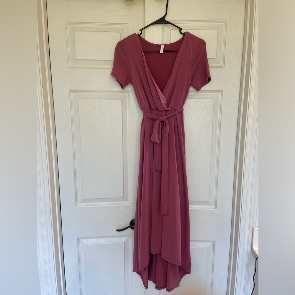 Pink Blush Maternity Dress